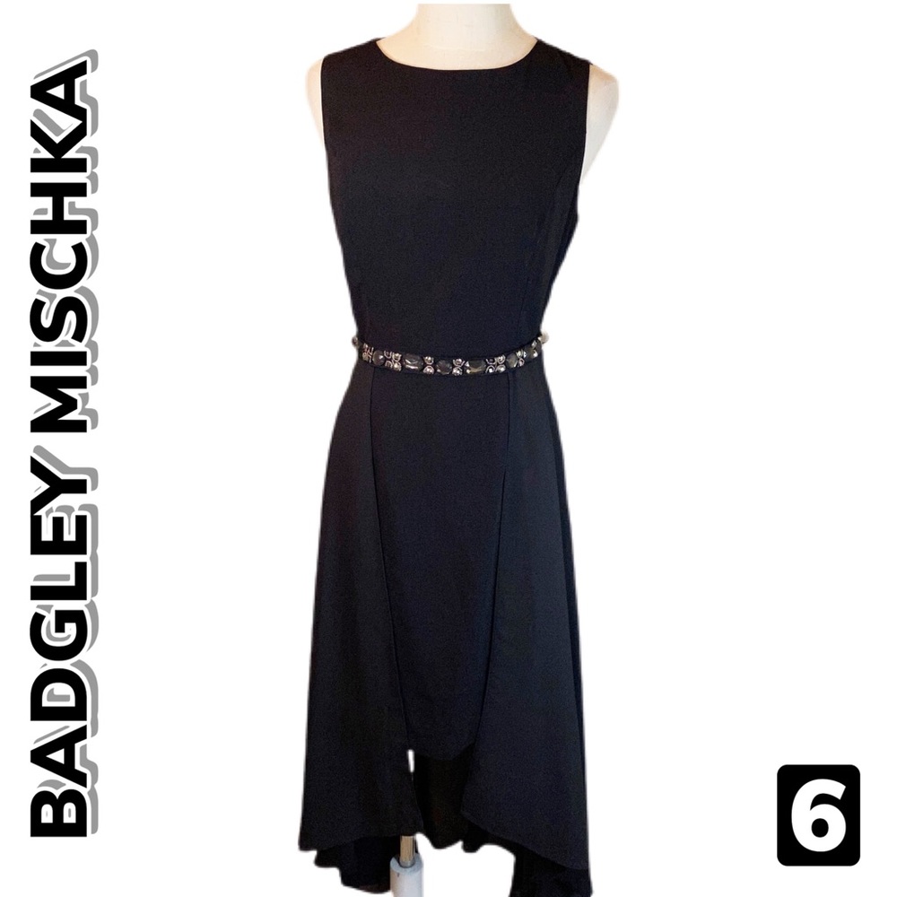 Badgley Mischka Embellished High Low Dress 6